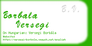borbala versegi business card